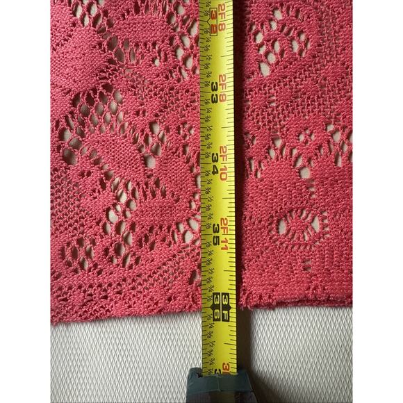 Adrianna Papell Coral Lace Lined Cocktail Dress - Size 12 - Picture 5 of 7